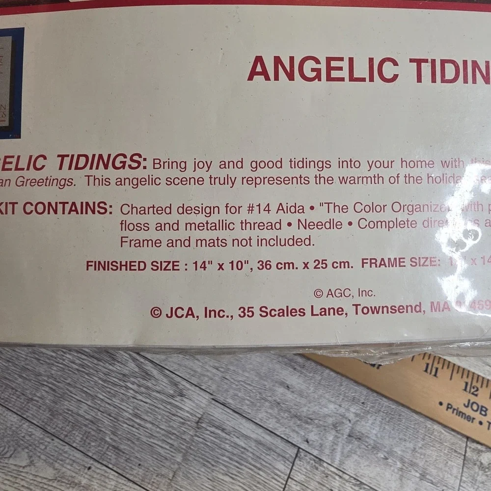 Counted Cross Stitch Picture- Angelic Tidings - Needle‎ Treasures 10